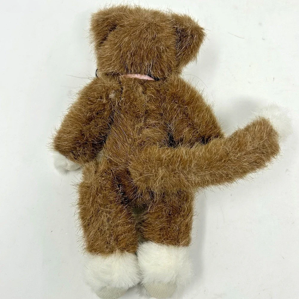 Boyds Bears Plush Lot of 4 Rabbit Monkey Cow Cat 1980s Collectibles